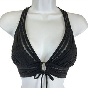 Robin Piccone XS Carly Halter Black Bikini Top